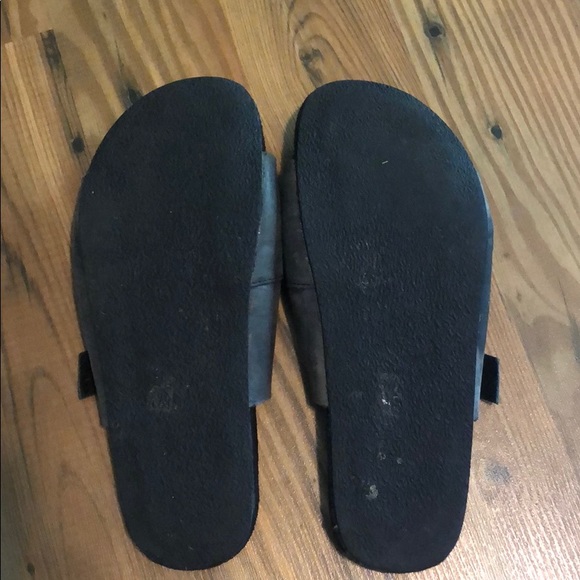 Free People leather flat slide sandals - Picture 4 of 9